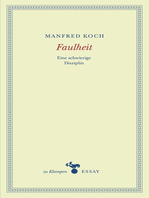 cover image of Faulheit